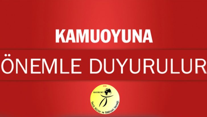 Kamuoyunun Dikkatine!