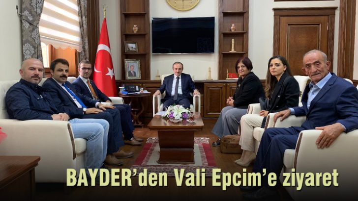 Derneğimizden Vali Epcim’e ziyaret