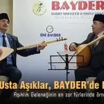 Usta Aşıklar BAYDER de kapıştı – Bayburt Portalı
