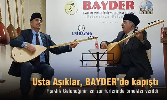 BAYDER’de usta aşıklar gençlerle buluştu
