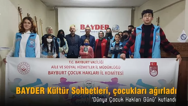 BAYDER Kültür Sohbetleri, çocukları ağırladı