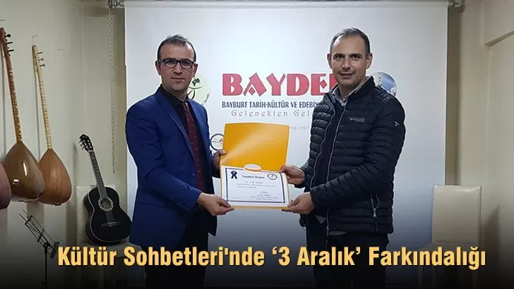 Kültür Sohbetleri’nde ‘3 Aralık’ Farkındalığı