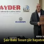 Kultur Sohbetlerinde Sair Baki Tosun siir hayatini anlatti – Bayburt Portalı