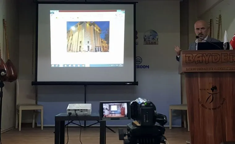 Okutmuş, Kültür Sohbetleri'nde Bayburt'un sinema serüvenini anlattı 1 Murat Okutmus Bayburtun sinema tarihine isik tutan calismasini BAYDERde anlatti 2 – BAYDER