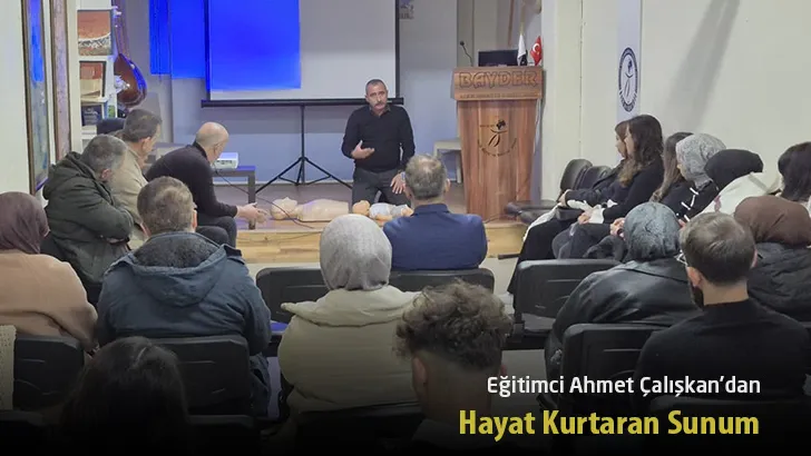 Eğitimci Ahmet Çalışkan’dan Hayat Kurtaran Kültür Sohbetleri Sunumu